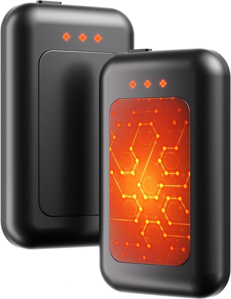 Jerritte Electric Hand Warmers Rechargeable, Rechargeable Hand Warmer, Portable Hand Warmer for Outdoor Camping Hunting Golf Accessories, Gifts for Women Men - Image 1